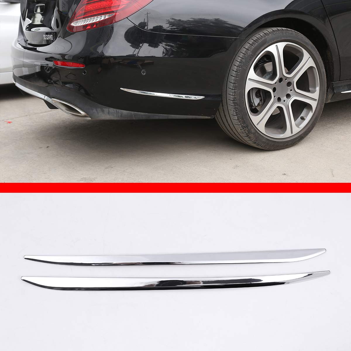 2 x ABS Chrom Seitenleisten Zierleisten Zierleisten Aufkleber Autozubehör für Benz E-Klasse W213 2016–2020 AMG 2 x ABS Chrom Seitenleisten Zierleisten Zierleisten Aufkleber Autozubehör für Benz E-Klasse W213 2016–2020 AMG von YIWANG