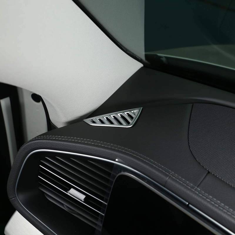 ABS Chrom Auto Armaturenbrett Luftauslass Entlüftungsrahmen Trim 2 Stück für Benz GLE GLS W167 X167 2019 2020 Autozubehör (Silber) von YIWANG