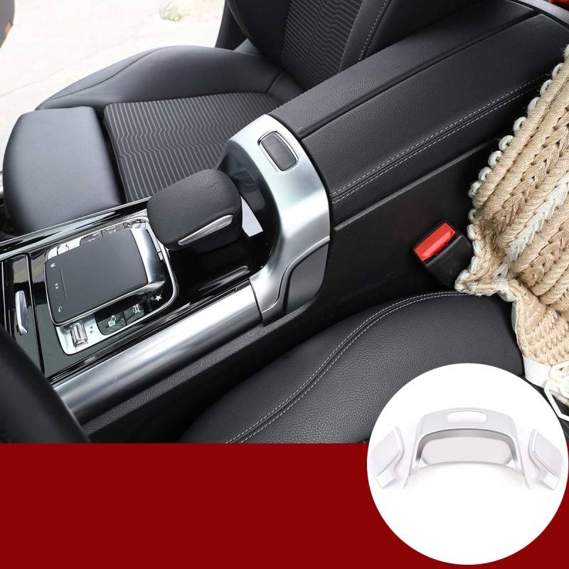 ABS Chrom Auto Innenraum Mittelarmlehne Box Schalter Rahmen Abdeckung Verkleidung 3 Stück für Benz B GLB Klasse W247 X247 2019 2020 Zubehör von YIWANG