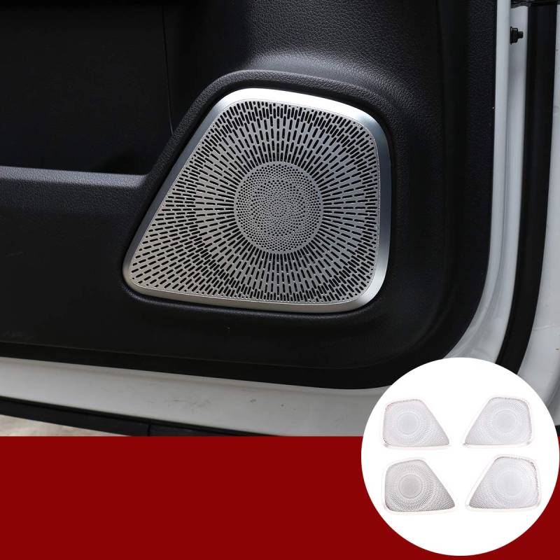 Aluminiumlegierung, Autotür-Lautsprecher-Abdeckung, Aufkleber, Zubehör für Benz A B GLB Klasse W177 W247 X247 2019 2020 von YIWANG