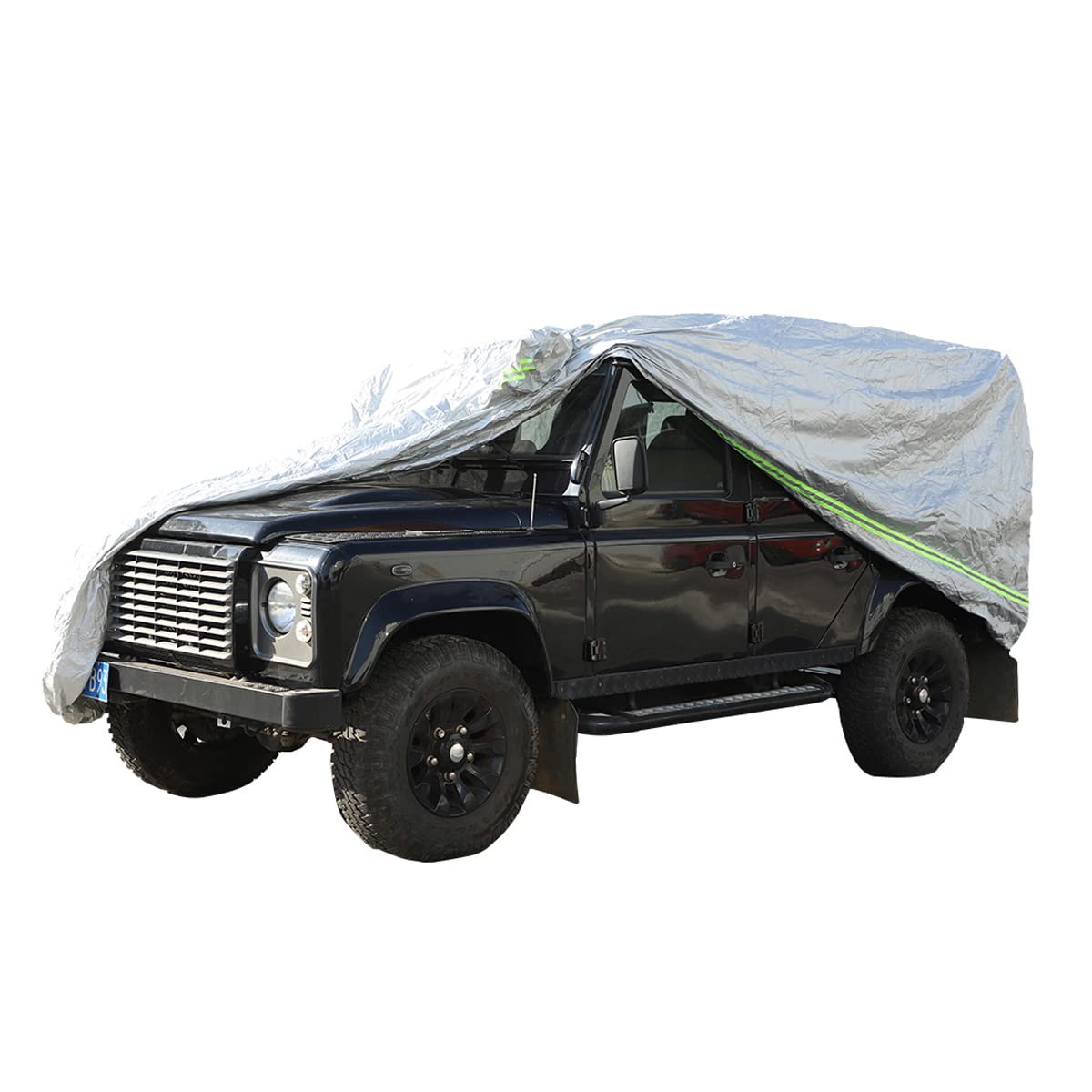 Vollst ndige wasserdichte Autoabdeckung Regenfest Schneeschutz Wetterschutz für LR Defender 2004-2022 (für Defender 2004-2018) von YIWANG