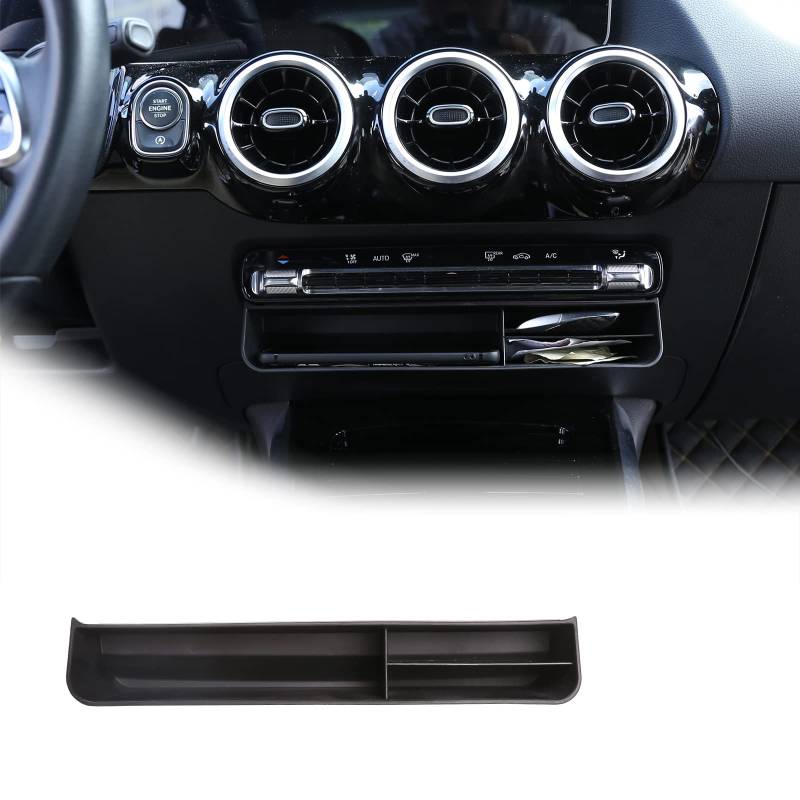 YIWANG Schwarze Auto-Organizer-Box für Benz B-Klasse W247 2019 2020, ABS-Mittelkonsolen-Aufbewahrungszubehör von YIWANG