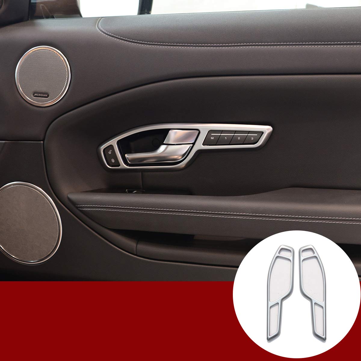 YIWANG ABS Auto-Innentürgriff-Rahmenverkleidung, 2 Stück, für RangeRover Evoque Coupe 2016–2018, Autozubehör YIWANG ABS Auto-Innentürgriff-Rahmenverkleidung, 2 Stück, für RangeRover Evoque Coupe 2016–2018, Autozubehör von YIWANG