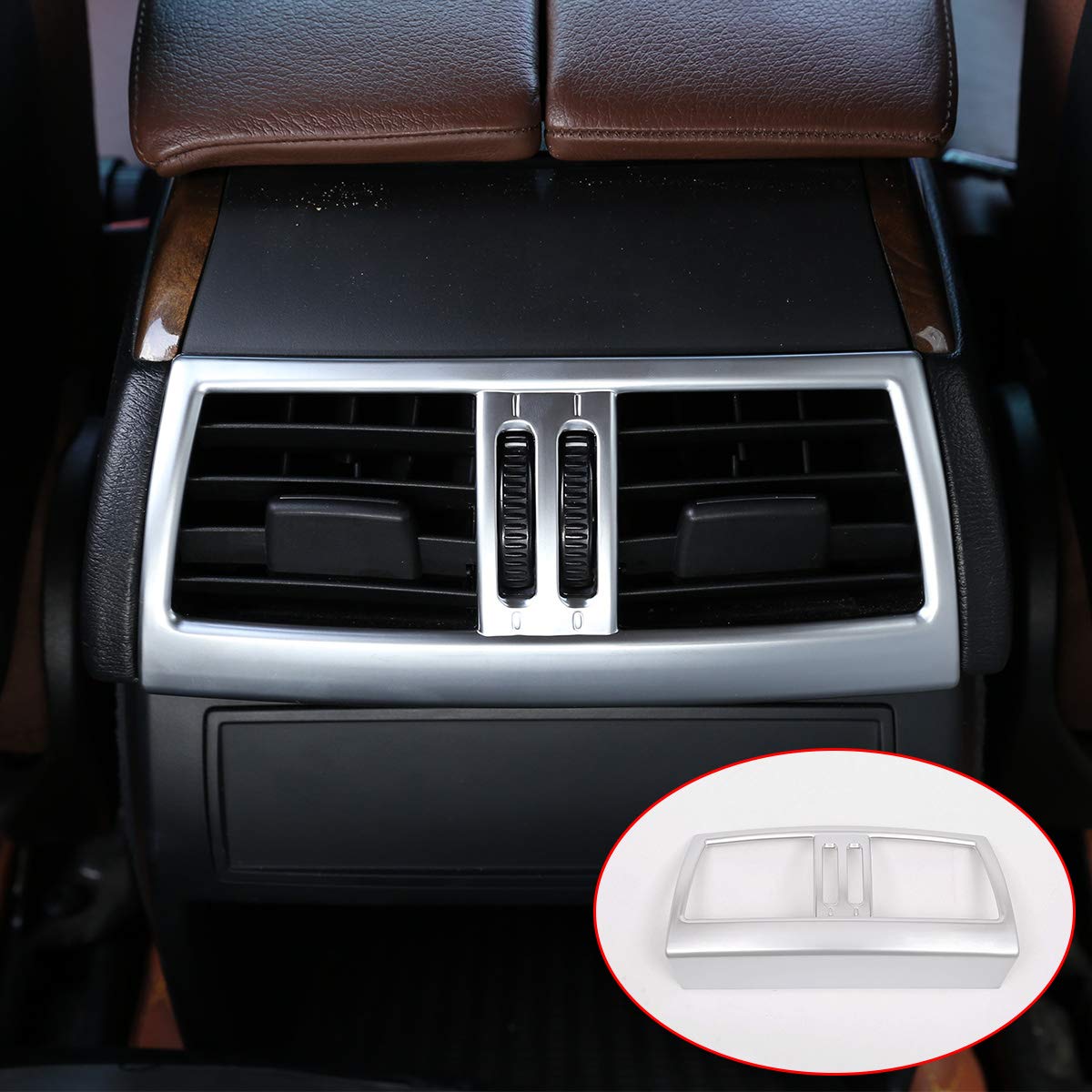 YIWANG ABS Chrom Auto Klimaanlage Lüftungsgitter Rahmen Trim für X5 E70 X6 E71 2008–2013 Auto Zubehör von YIWANG