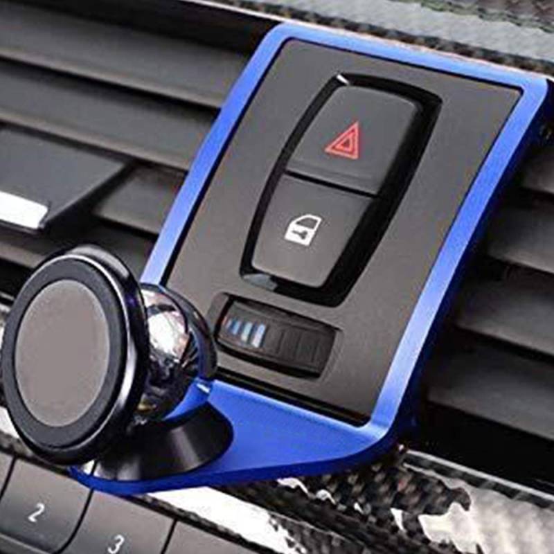 Yiwang 3 Farben aluminiumlegierung handyhalter Trim für 1 2 3 4 Serie gt f22 f23 f30 f31 f34 f32 f33 f35 f36 f80 f82 m4 2013-2019 Auto zubehör (blau) von YIWANG