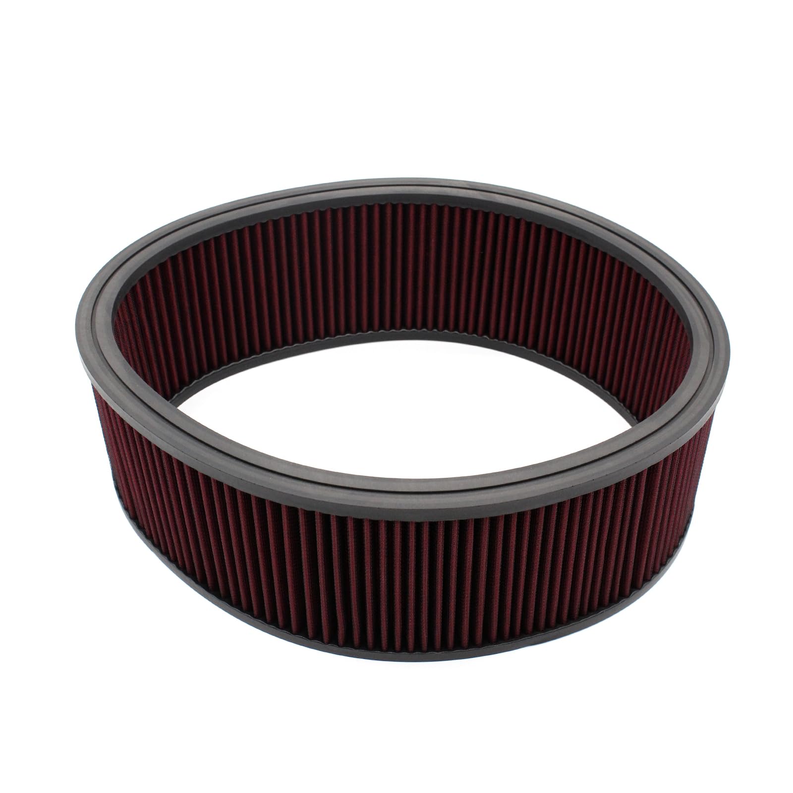 YIWEOG Runder Luftfilter mit hohem Durchfluss, waschbarer und wiederverwendbarer Ersatz für Chevy Ford Mopar SBC BBC, 14 Zoll * 5 Zoll YIWEOG Runder Luftfilter mit hohem Durchfluss, waschbarer und wiederverwendbarer Ersatz für Chevy Ford Mopar SBC BBC, 14 Zoll * 5 Zoll von YIWEOG