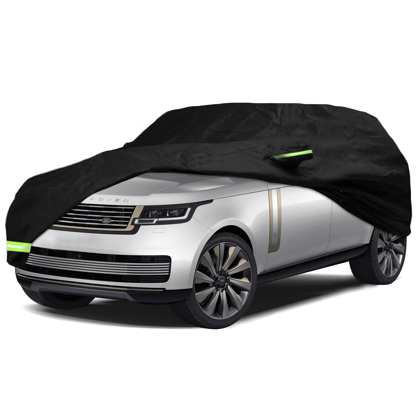 YIXIN wasserdichte Autoabdeckung für Land Rover Range Rover LWB 2009–2022, passgenau, 100% wasserdicht, Winddicht, Gurt und einzelne Tür-Reißverschlussbänder für Schnee, Regen, Staub, Hagelschutz YIXIN wasserdichte Autoabdeckung für Land Rover Range Rover LWB 2009–2022, passgenau, 100% wasserdicht, Winddicht, Gurt und einzelne Tür-Reißverschlussbänder für Schnee, Regen, Staub, Hagelschutz von YIXIN