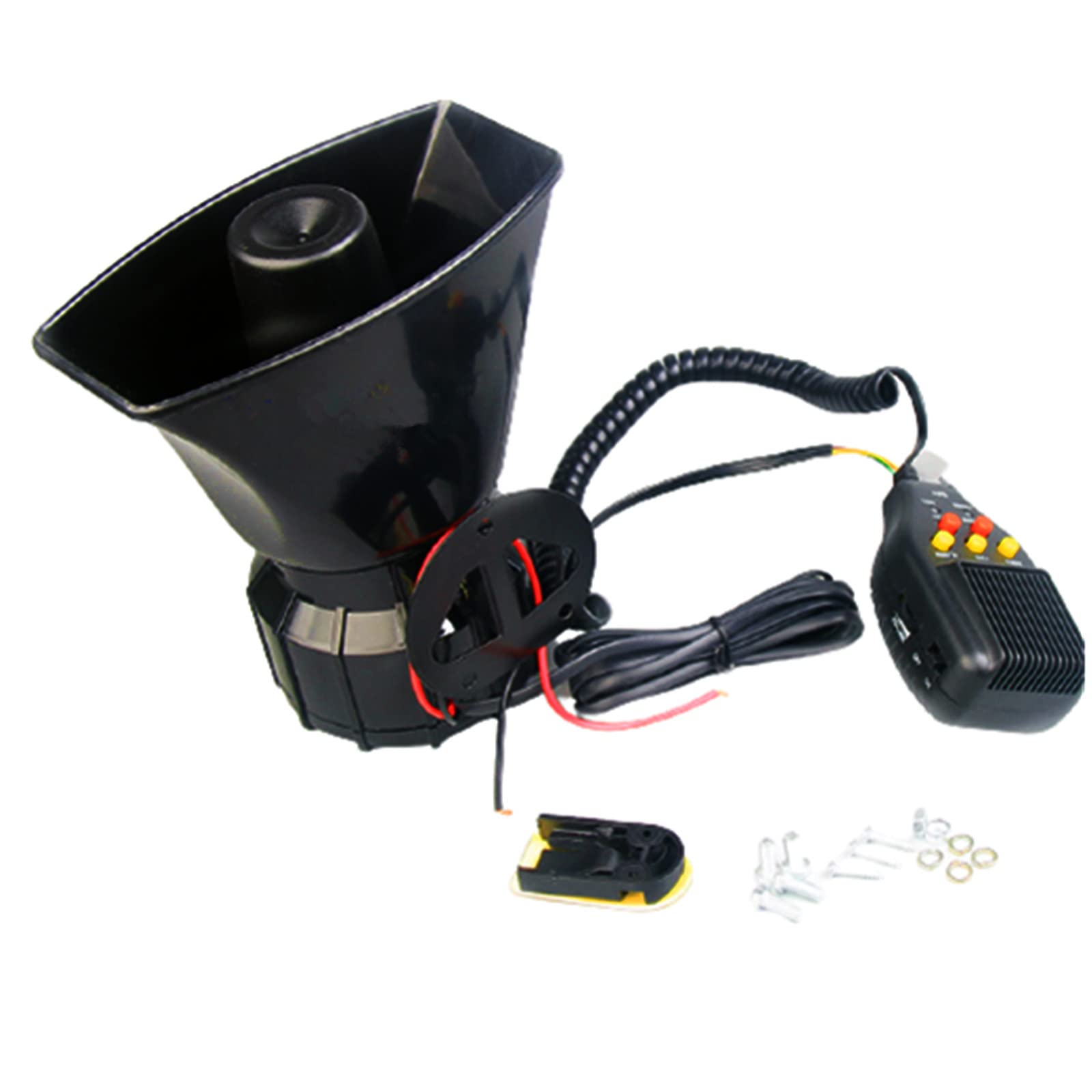 YIYIDA Autohupe Car Horn Sirenenlautsprecher Elektrische Hupe Autoaufnahme 100W 130DB Autosirene Fahrzeughupe mit Aufnahmefunktion Autosirene Hornsirene Air Horn für 12V Auto LKW Boot ect von YIYIDA