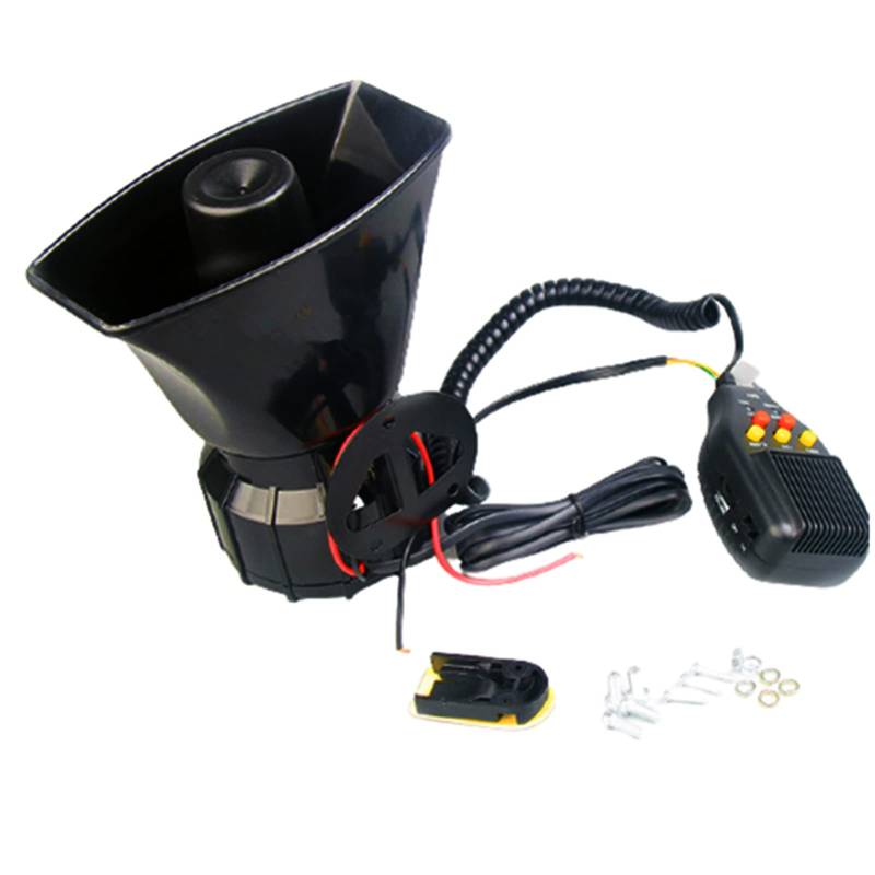 YIYIDA Autohupe Car Horn Sirenenlautsprecher Elektrische Hupe Autoaufnahme 100W 130DB Autosirene Fahrzeughupe mit Aufnahmefunktion Autosirene Hornsirene Air Horn für 12V Auto LKW Boot ect von YIYIDA