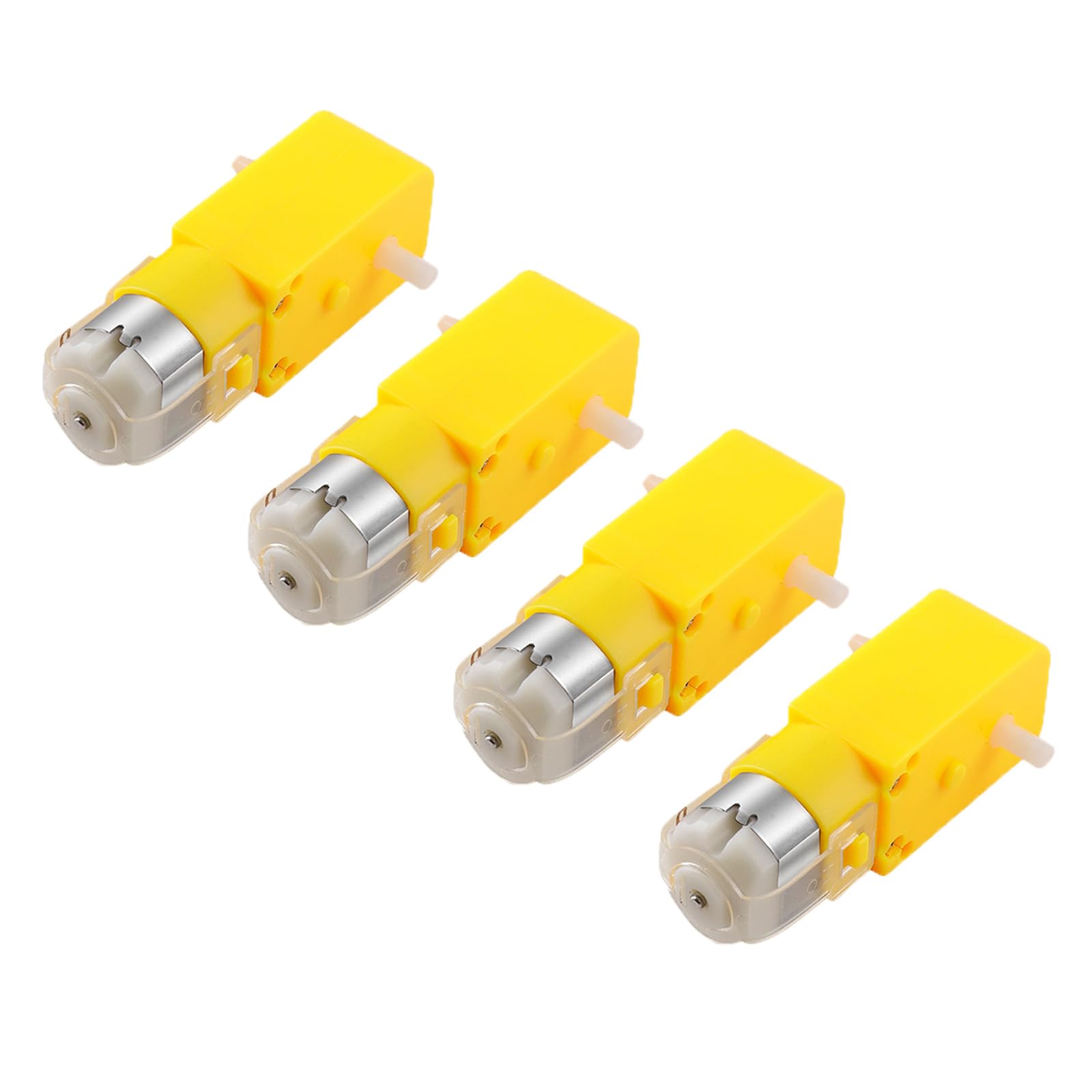 Intelligentes Auto-Chassis-Motor mit vier Antrieben, 3-V-Getriebemotor, Doppelwellen-Getriebemotor für Auto-Roboter, 4 Stück Intelligentes Auto-Chassis-Motor mit vier Antrieben, 3-V-Getriebemotor, Doppelwellen-Getriebemotor für Auto-Roboter, 4 Stück von YIZITU