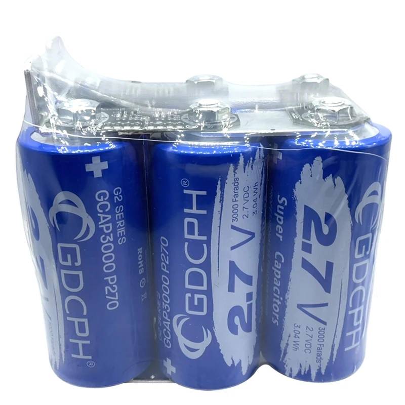 6PCS/1Lot 16V500F Super Modul 2,7 V3000F Ultrakondensator Große Kapazität Niedrigen Internen Widerstand for Auto Starter von YJCUCVL