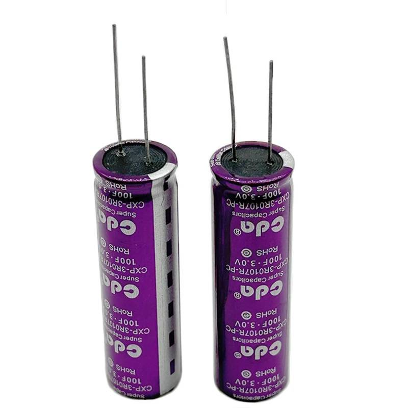 Importierter 3.0V100F 2.7V100F 2.7V120F Super-Kondensator mit großer Kapazität 3V100F von YJCUCVL
