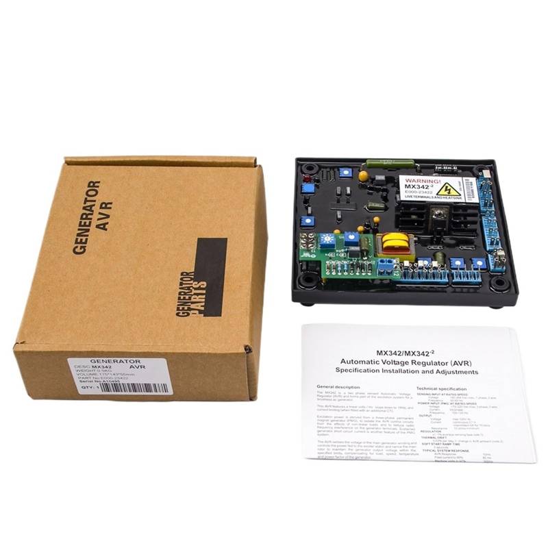 MX342 MX342-2 Automatischer Spannungsregler PMG Permanentmagnetgenerator Automatischer Spannungsregler Anregungsstabilisator Abtastspannung 220 V 380 V von YJCUCVL