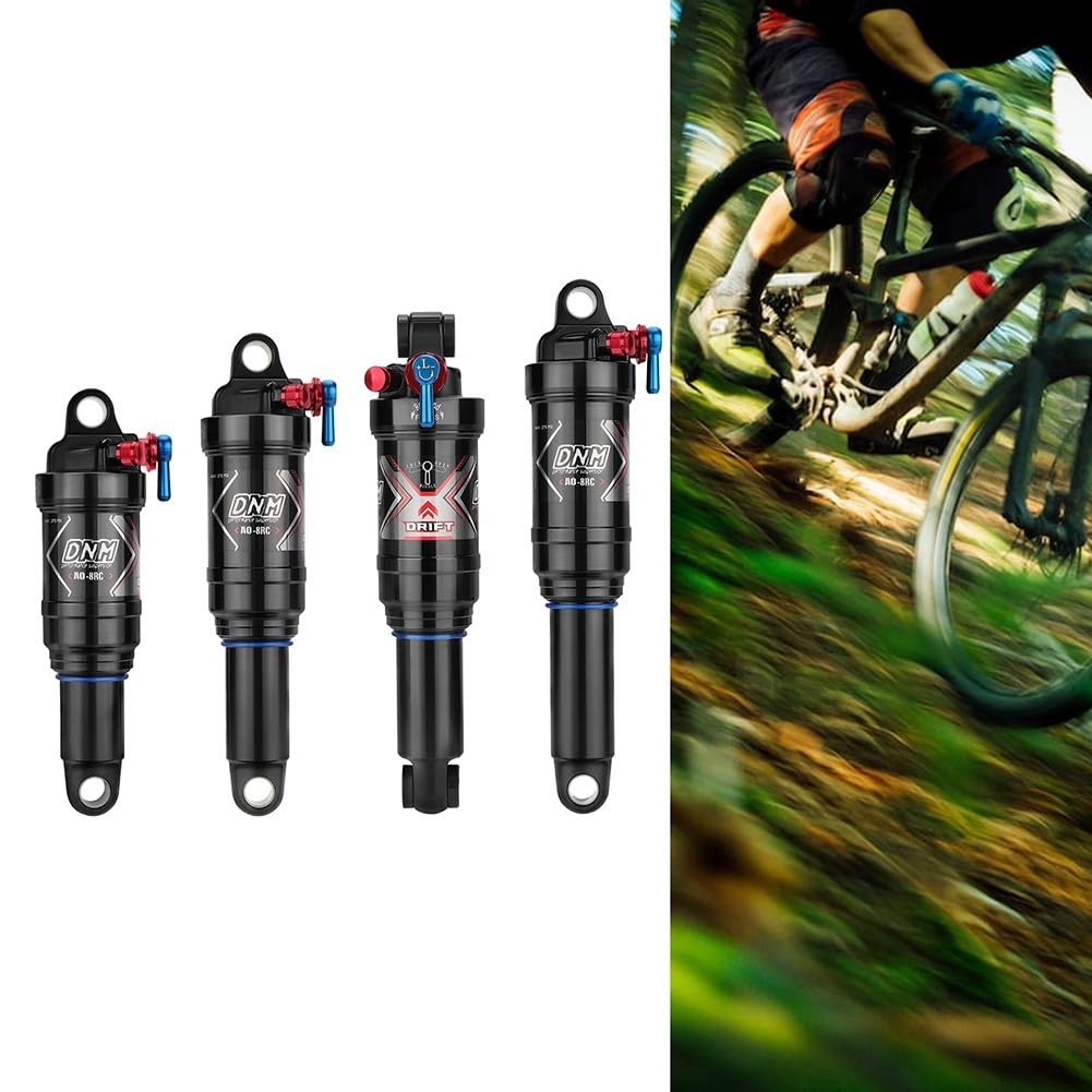 AO8RC Verstellbarer Stoßdämpfer für Mountainbikes, mit einfach zu bedienendem Luftdruck-Einstellsystem (190 mm) von YJDOORPLAY