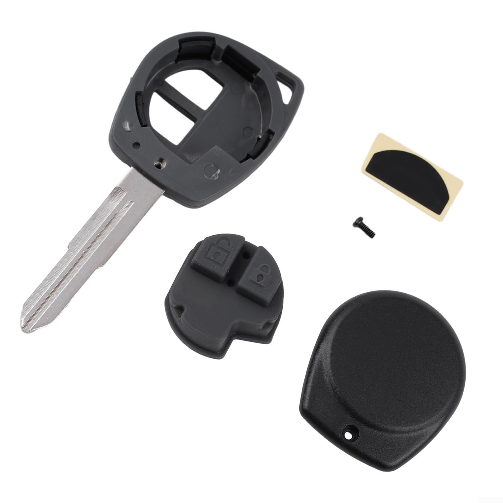 Autoschlüsselgehäuse mit 2 Tasten, für Suzuki Vitara, Swift, Ignis, SX4, Liana, ABS-Material, Ersatzschlüsselgehäuse von YJDOORPLAY