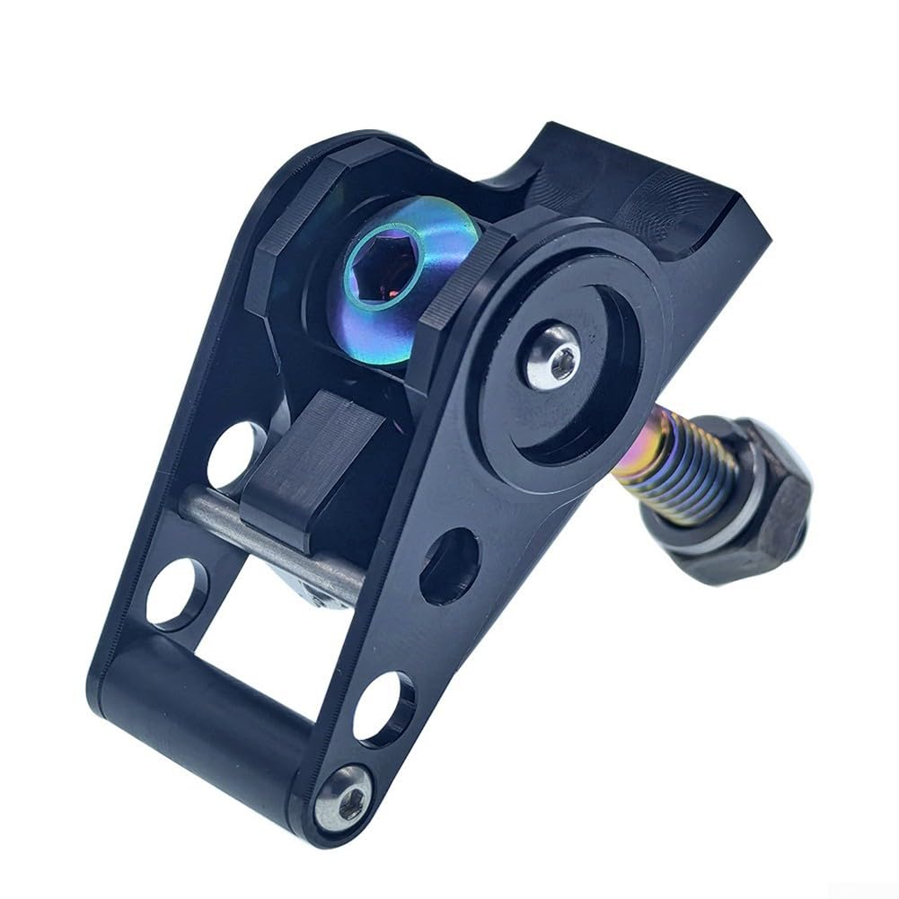Für Brompton-Serie, kompatibel, leicht, zusammenklappbar, mit sicherem Schnellverschluss-C-Schnallen-Mechanismus (komplett schwarz) von YJDOORPLAY