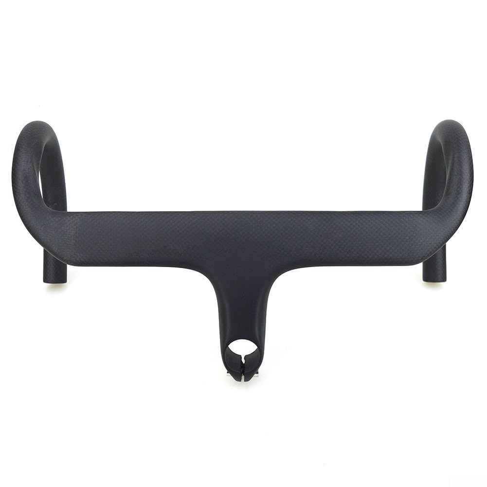 Innovatives integriertes Design, Carbon-Fahrradlenker für optimale Leistung auf 28 6 mm Vordergabeln (400 x 100 mm, matte Farbe) von YJDOORPLAY