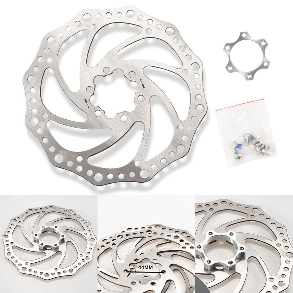 MTB & Road kompatible 160 mm Scheibenbremse für Set mit 6-Loch-Flanschadapter (mit Schraube) von YJDOORPLAY