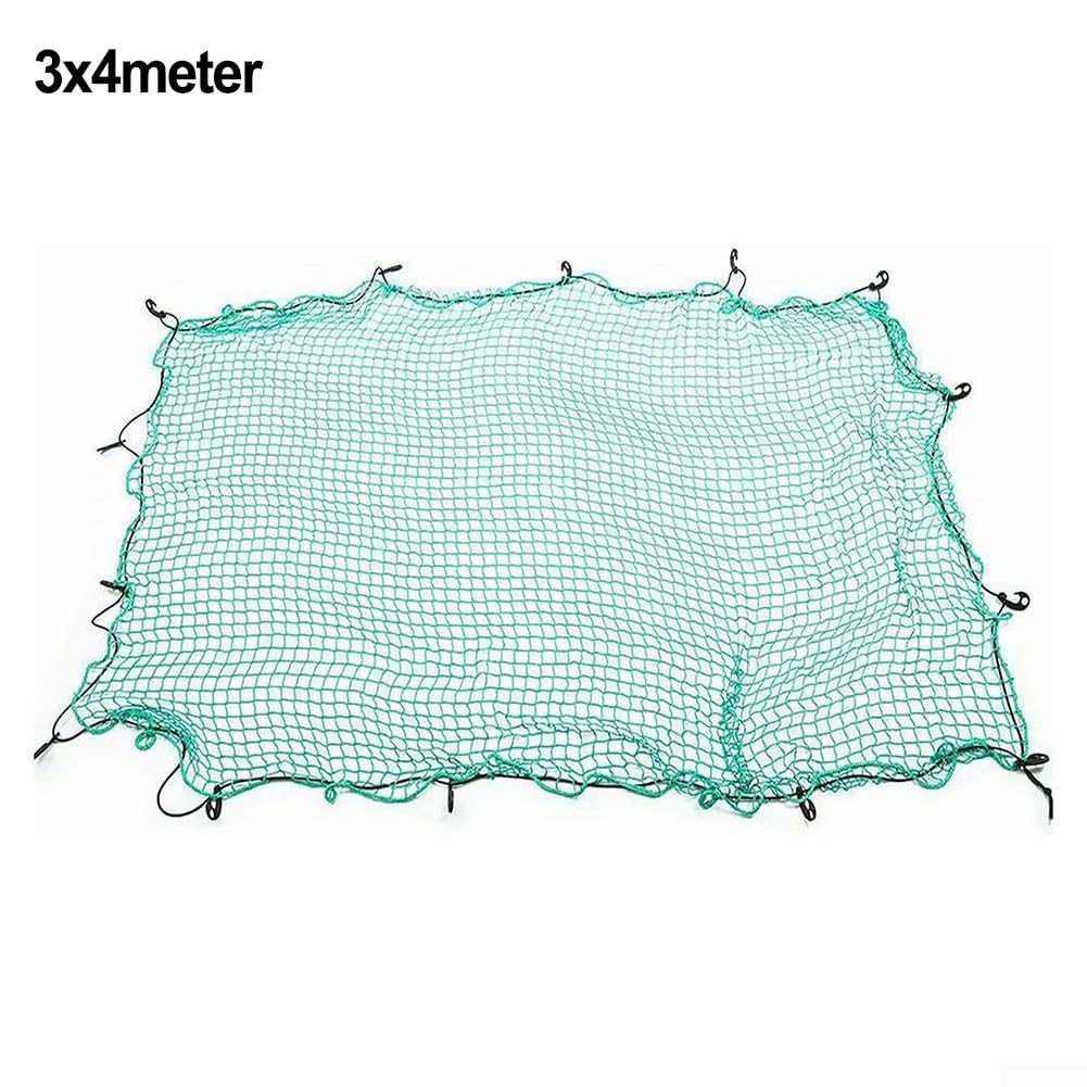 Strapazierfähiges elastisches Gepäcknetz mit Haken, schützende Netzabdeckung für LKW, Bett, Anhänger, SUV, Kofferraum, Strand, Boot, Van, Aufbewahrung, Sicherheit, Transport, 1,5 x 2 m, Grün (3 x 4 m) Strapazierfähiges elastisches Gepäcknetz mit Haken, schützende Netzabdeckung für LKW, Bett, Anhänger, SUV, Kofferraum, Strand, Boot, Van, Aufbewahrung, Sicherheit, Transport, 1,5 x 2 m, Grün (3 x 4 m) von YJDOORPLAY