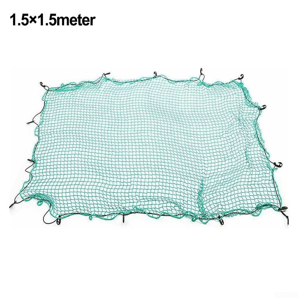 Strapazierfähiges elastisches Gepäcknetz mit Haken, schützende Netzabdeckung für LKW, Bett, Anhänger, SUV, Kofferraum, Strand, Boot, Van, Aufbewahrung, Sicherheit, Transport, 1,5 x 2 m, Grün (1,5 x Strapazierfähiges elastisches Gepäcknetz mit Haken, schützende Netzabdeckung für LKW, Bett, Anhänger, SUV, Kofferraum, Strand, Boot, Van, Aufbewahrung, Sicherheit, Transport, 1,5 x 2 m, Grün (1,5 x von YJDOORPLAY