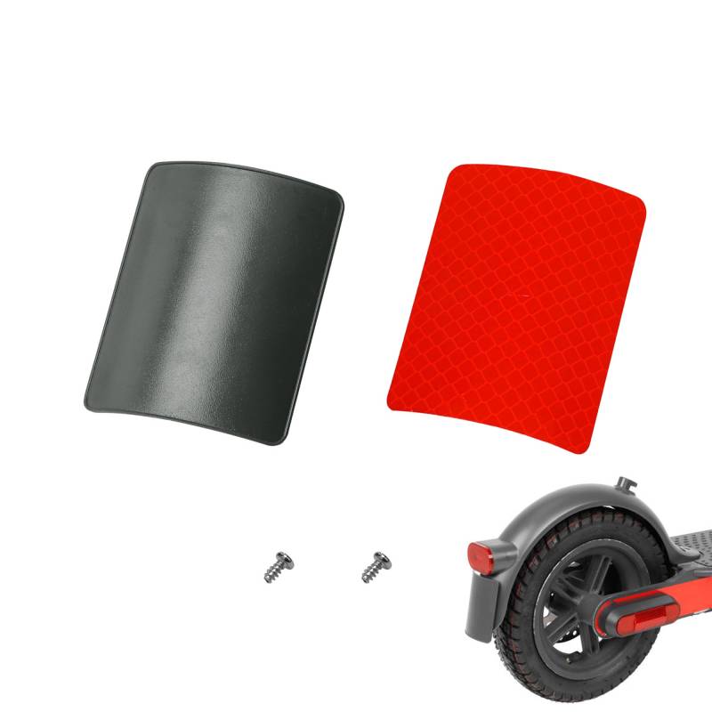 YJFY E Scooter Kennzeichenhalter E Scooter Nummernschild Halterung Nummernschildhalter für E Scooter E Roller Kennzeichenhalterung Mit reflektierendem Aufkleber und Schrauben für M365 Pro2 (Schwarz) von YJFY
