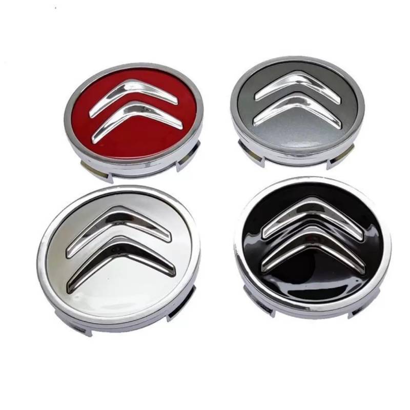 für Citroen Jumpy 2004-2015,Auto Nabendeckel mit Auto Logo Emblem ABS Überlegene Radnabenabdeckung Felgenkappen Ersetzen Original Autozubehör,C-Silver von YJJSM