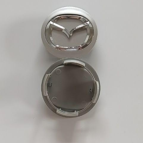 für Mazda 6 Sport Combi Facelift 2018,Auto Nabendeckel mit Auto Logo Emblem ABS Überlegene Radnabenabdeckung Felgenkappen Ersetzen Original Autozubehör,Long Legs Silver von YJJSM