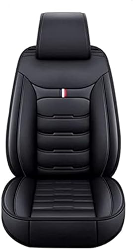 YJLEWO Auto Sitzbezüge Set für Chevrolet Camaro 2010 2011 2012 2013 2014 2015,Airbag Kompatibel Leder Wasserdicht Verschleißfest Innenraum Zubehör,Black-A/Standard von YJLEWO