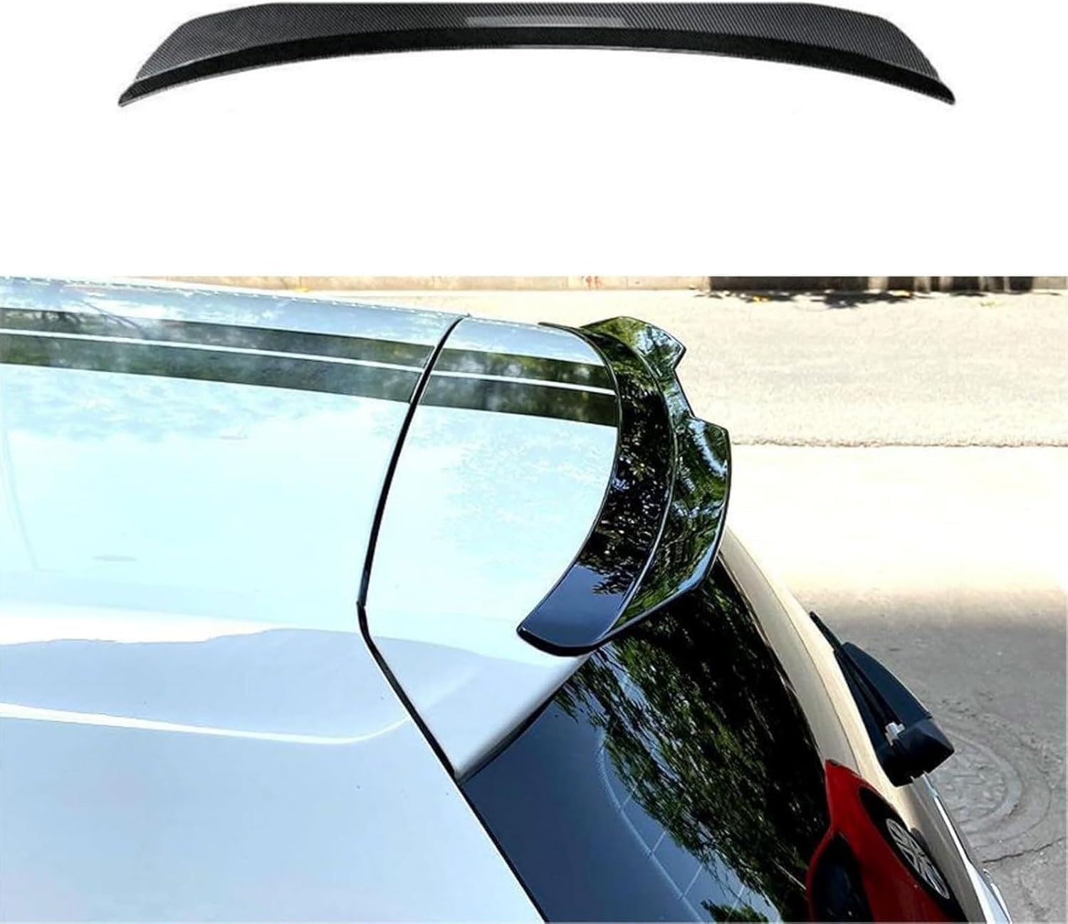 Auto Heckspoiler für BMW Serie 1 Series 1er F40 2019 2020 2021 2022 2023 2024 2025, Kratzfest Dachspoilerflügel Lippe Hinten Spoiler Wing Flügel Lippe Zubehör,B-Carbon Pattern Auto Heckspoiler für BMW Serie 1 Series 1er F40 2019 2020 2021 2022 2023 2024 2025, Kratzfest Dachspoilerflügel Lippe Hinten Spoiler Wing Flügel Lippe Zubehör,B-Carbon Pattern von YJPHR
