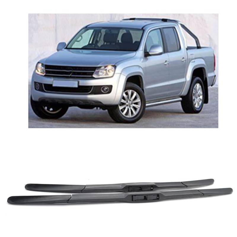 Auto Scheibenwischer für Amarok 2010-2012 24"+22", Frontwischerblätter Windschutzscheibe Leiser Wischerarm Wischerblatt Scheibenreiniger von YJTYC