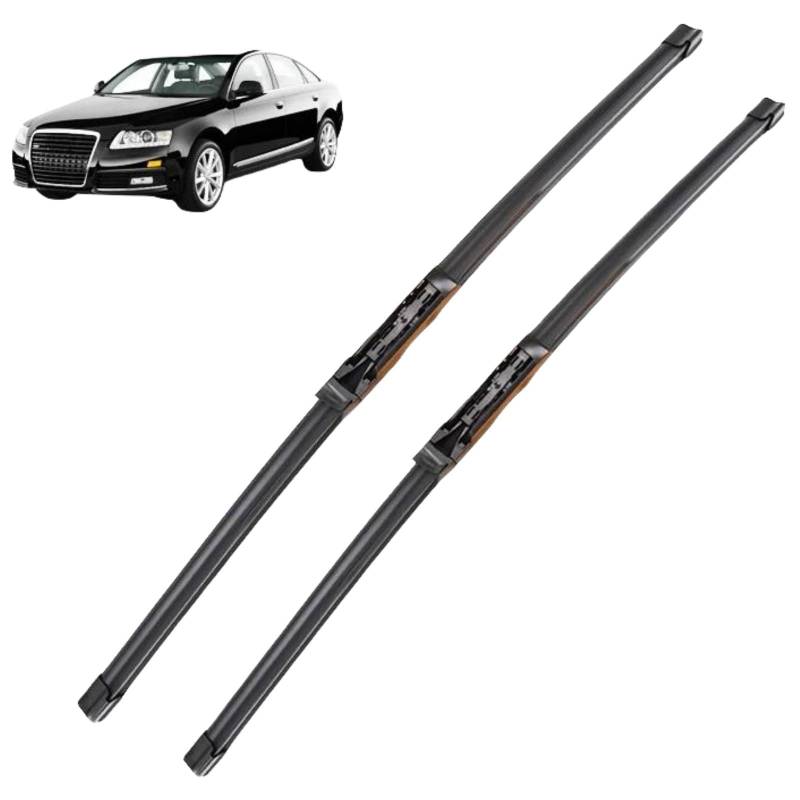 Auto Scheibenwischer für Audi A6 C6 4F 2004–2011,22"+22", Frontwischerblätter Windschutzscheibe Leiser Wischerarm Wischerblatt Scheibenreiniger von YJTYC