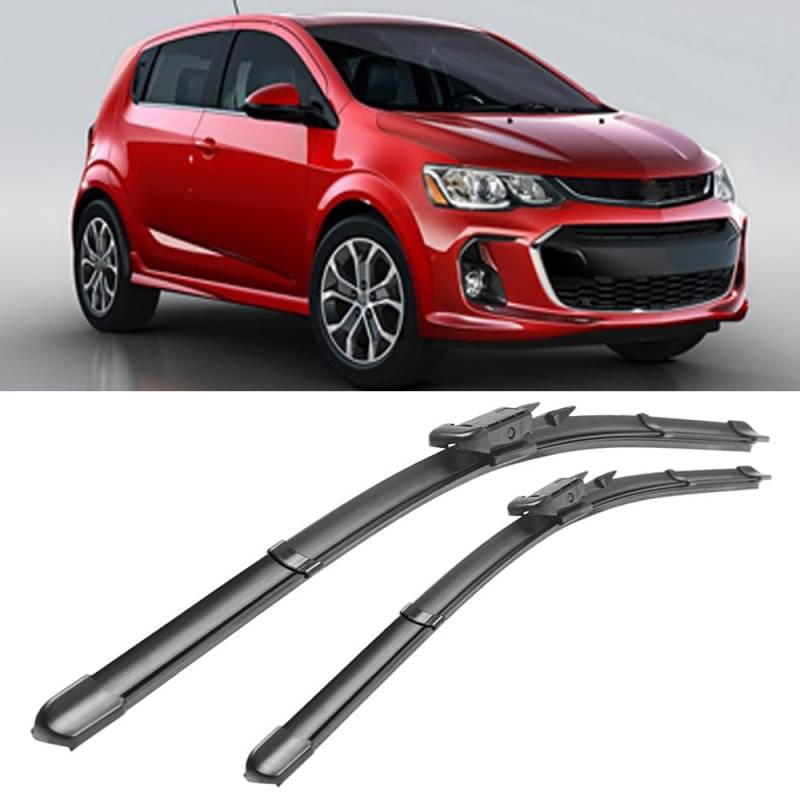 Auto Scheibenwischer für Aveo Mk2 2012-2018 26"+15", Frontwischerblätter Windschutzscheibe Leiser Wischerarm Wischerblatt Scheibenreiniger von YJTYC