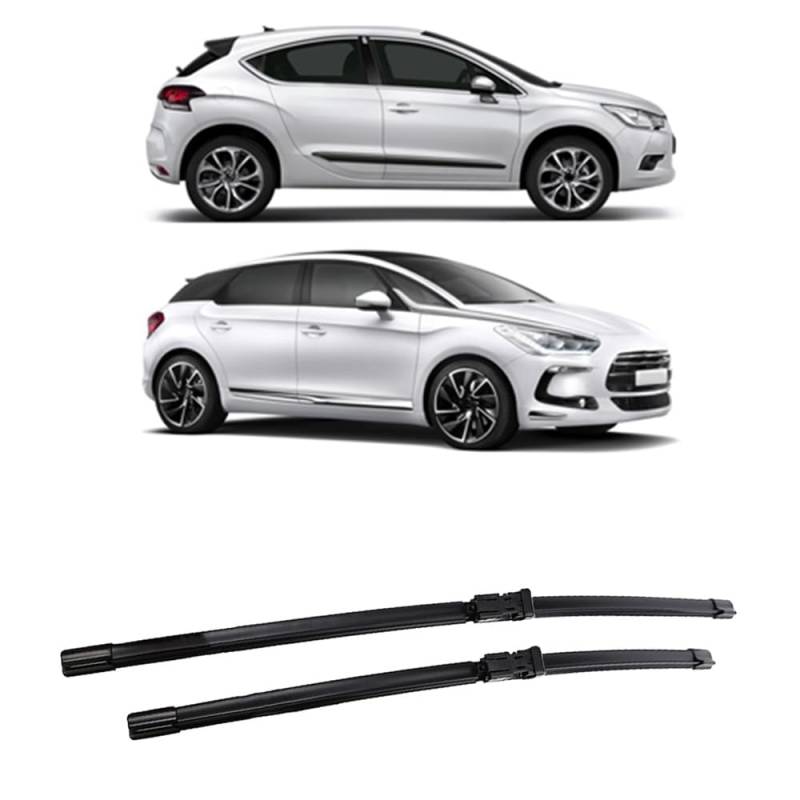 Auto Scheibenwischer für Citroen DS4 DS5 2011-2020 30"+26", Frontwischerblätter Windschutzscheibe Leiser Wischerarm Wischerblatt Scheibenreiniger von YJTYC