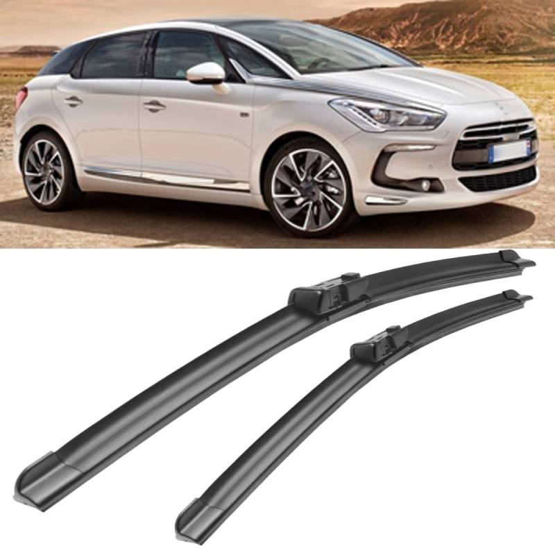 Auto Scheibenwischer für Citroen DS5 2011-2016 30"+26", Frontwischerblätter Windschutzscheibe Leiser Wischerarm Wischerblatt Scheibenreiniger von YJTYC