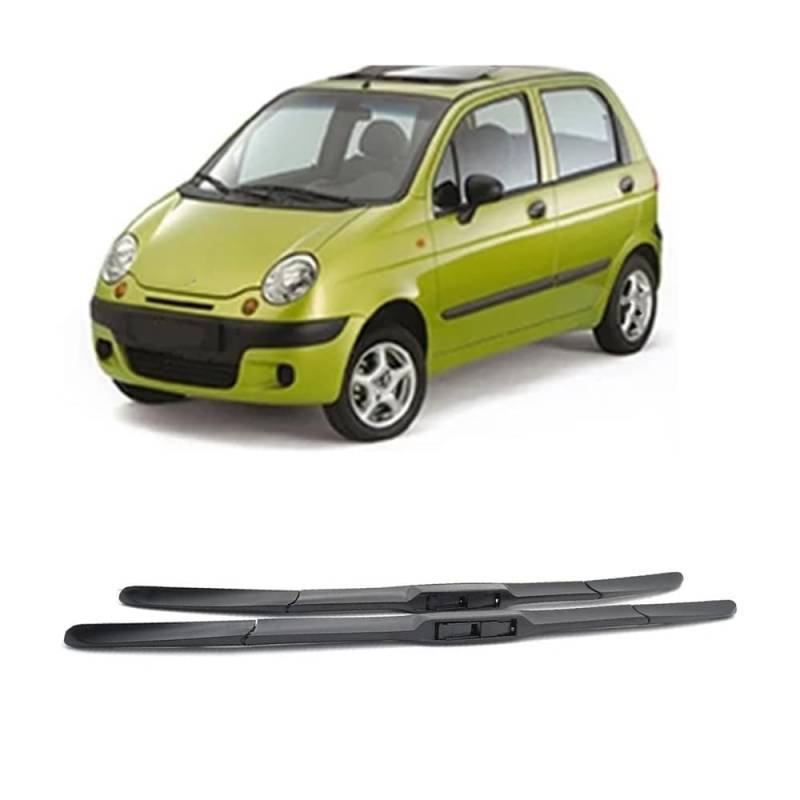 Auto Scheibenwischer für Daewoo Matiz 1998-2005 21"+16", Frontwischerblätter Windschutzscheibe Leiser Wischerarm Wischerblatt Scheibenreiniger von YJTYC