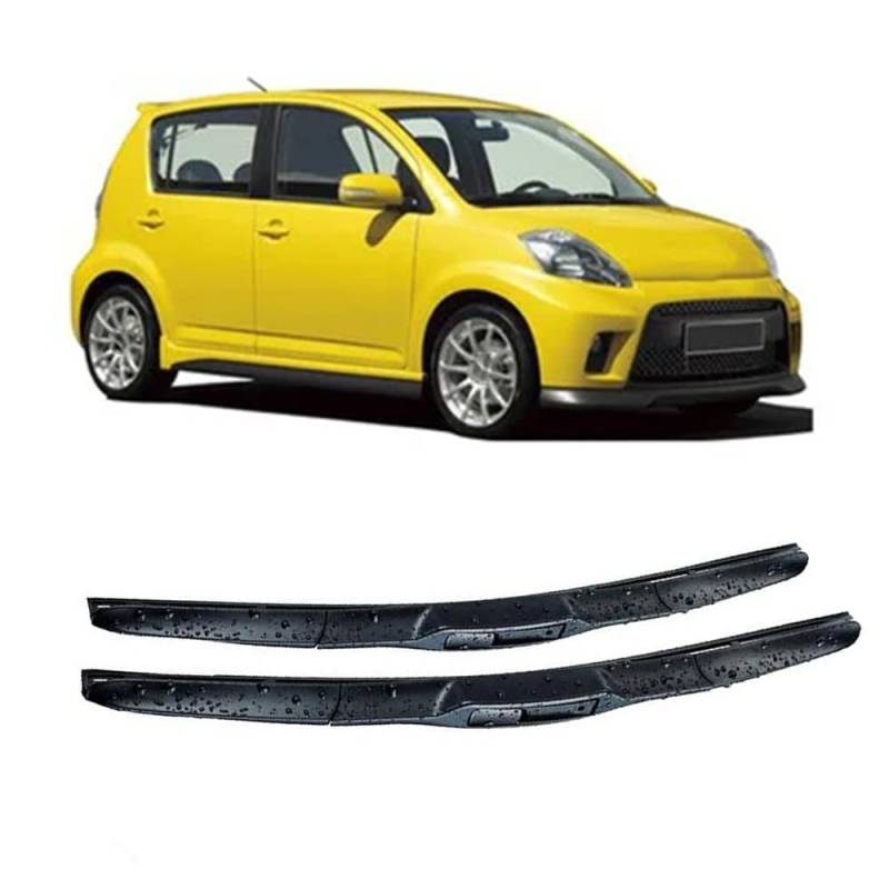 Auto Scheibenwischer für Daihatsu Sirion MK2 2005-2012 20"+16", Frontwischerblätter Windschutzscheibe Leiser Wischerarm Wischerblatt Scheibenreiniger von YJTYC