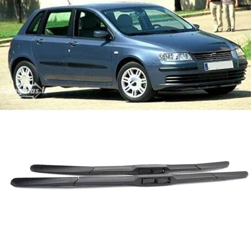 Auto Scheibenwischer für FIAT Stilo 2001-2006 22"+19", Frontwischerblätter Windschutzscheibe Leiser Wischerarm Wischerblatt Scheibenreiniger von YJTYC
