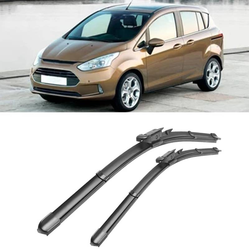 Auto Scheibenwischer für Ford B-Max 2012-2015 30""+26"", Frontwischerblätter Windschutzscheibe Leiser Wischerarm Wischerblatt Scheibenreiniger von YJTYC