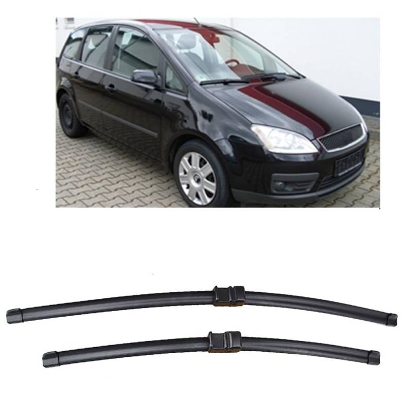 Auto Scheibenwischer für Ford C-Max MK1 2003-2010 26"+19", Frontwischerblätter Windschutzscheibe Leiser Wischerarm Wischerblatt Scheibenreiniger von YJTYC