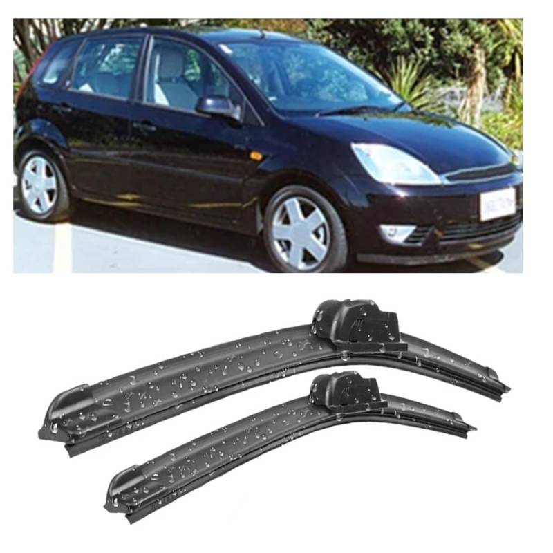 Auto Scheibenwischer für Ford Fiesta 5 Hatchback 2003-2008 22"+16", Frontwischerblätter Windschutzscheibe Leiser Wischerarm Wischerblatt Scheibenreiniger von YJTYC