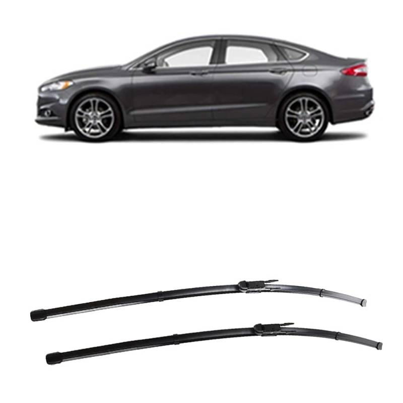 Auto Scheibenwischer für Ford Mondeo Fusion 2015-2021 28"+28", Frontwischerblätter Windschutzscheibe Leiser Wischerarm Wischerblatt Scheibenreiniger von YJTYC