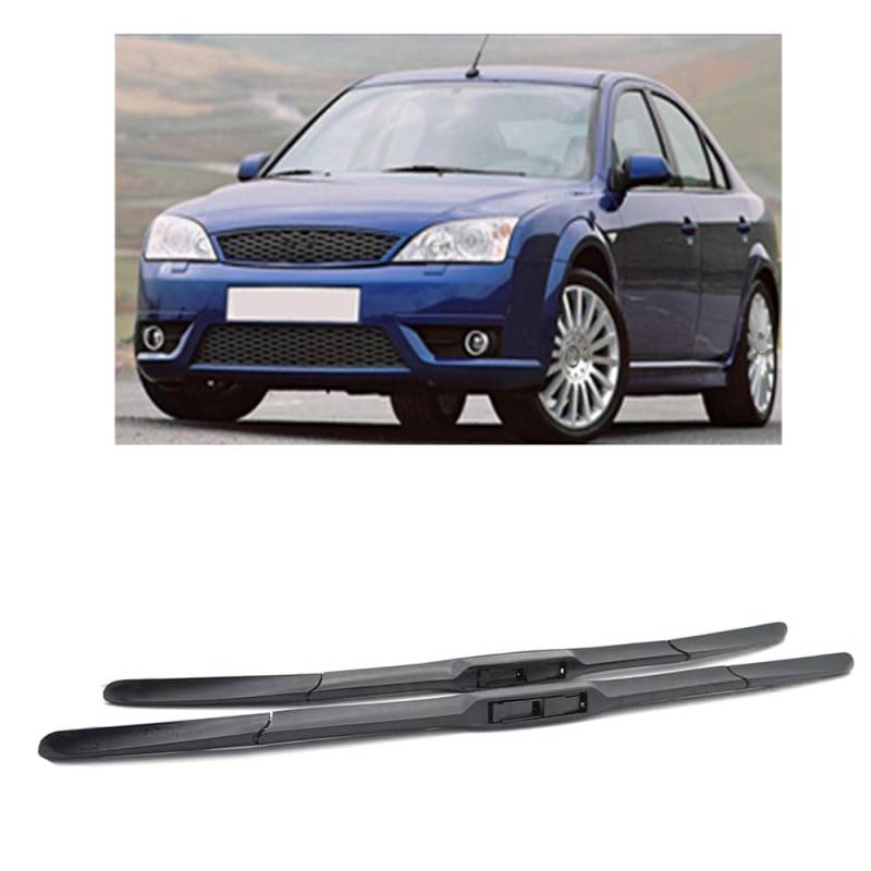 Auto Scheibenwischer für Ford Mondeo MK3 2001-2007 22"+20", Frontwischerblätter Windschutzscheibe Leiser Wischerarm Wischerblatt Scheibenreiniger von YJTYC