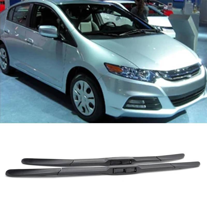 Auto Scheibenwischer für Insight MK2 2009-2014 26"+16", Frontwischerblätter Windschutzscheibe Leiser Wischerarm Wischerblatt Scheibenreiniger von YJTYC