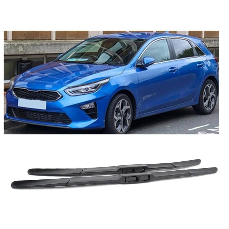 Auto Scheibenwischer für KIA Ceed Cee'd CD 2018-2023 26"+14", Frontwischerblätter Windschutzscheibe Leiser Wischerarm Wischerblatt Scheibenreiniger von YJTYC