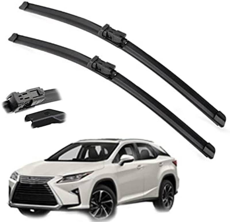 Auto Scheibenwischer für Lexus RX450H 2016 2017 2018 26"+22", Frontwischerblätter Windschutzscheibe Leiser Wischerarm Wischerblatt Scheibenreiniger von YJTYC