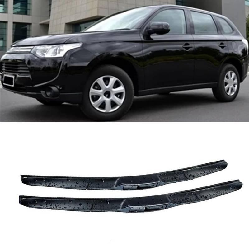 Auto Scheibenwischer für Mitsubishi Outlander 3 GF GG ZJ ZK ZL 2012-2020 26"+18", Frontwischerblätter Windschutzscheibe Leiser Wischerarm Wischerblatt Scheibenreiniger von YJTYC