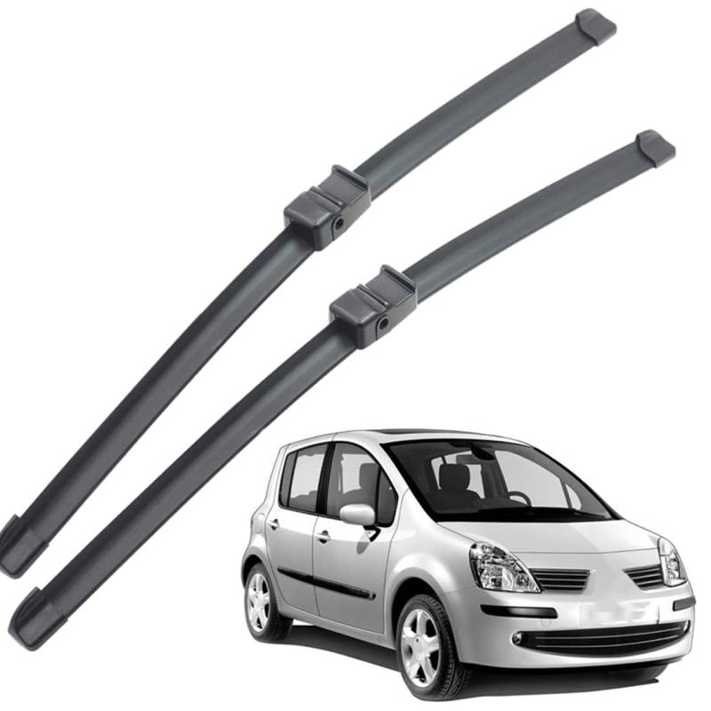 Auto Scheibenwischer für Modus/Grand Modus 2004-2013, Frontwischerblätter Windschutzscheibe Leiser Wischerarm Wischerblatt Scheibenreiniger von YJTYC