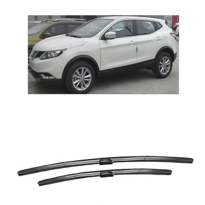 Auto Scheibenwischer für Nissan Qashqai J11 2013-2020 26"+17", Frontwischerblätter Windschutzscheibe Leiser Wischerarm Wischerblatt Scheibenreiniger von YJTYC
