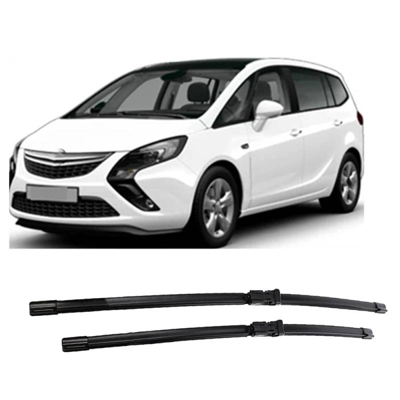 Auto Scheibenwischer für Opel Zafira Tourer C 2012-2020 30"+28", Frontwischerblätter Windschutzscheibe Leiser Wischerarm Wischerblatt Scheibenreiniger von YJTYC