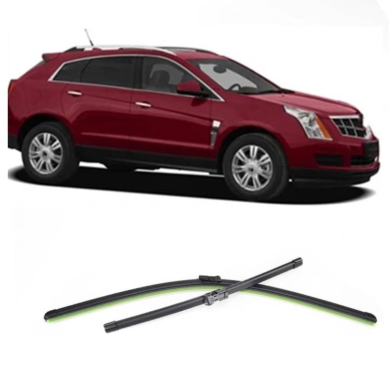 Auto Scheibenwischer für SRX 2010-2016 26"+17", Frontwischerblätter Windschutzscheibe Leiser Wischerarm Wischerblatt Scheibenreiniger von YJTYC